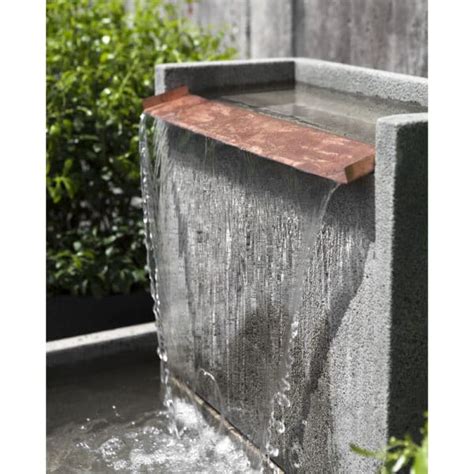 Falling Water II Wall Stone Outdoor Fountain Kinsey Garden Decor