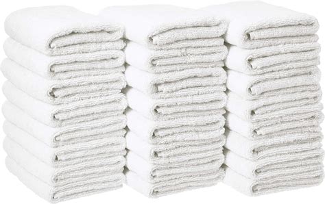 Amazon GOLD TEXTILES 12 Pack White Bath Mat Towels 20x30 Inches