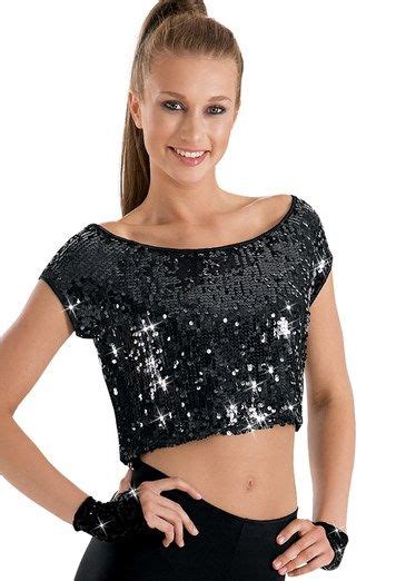 Ultra Sparkle Sequin Short Sleeve Top Balera™ Dance Crop Tops Tops Loose Fit Crop Top