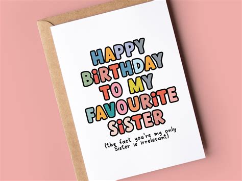 Funny Birthday Cards Sister