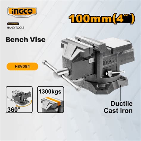 Ingco Inch Bench Vise With Anvil Woodworking Gripping Vices Hbv