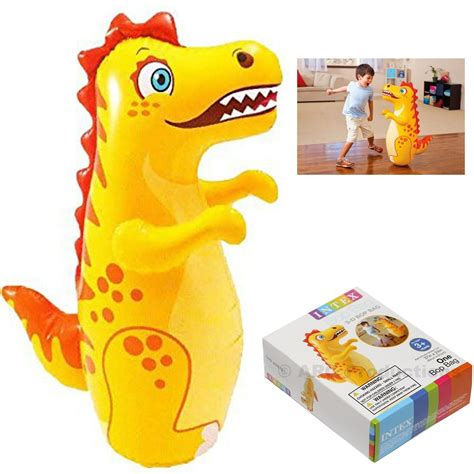 Intex D Bop Bag Dinosaur Inflatable Blow Up Punching Bag Toy Gift