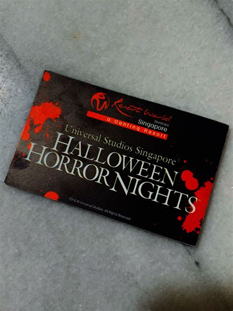 OPEN DATED HALLOWEEN HORROR NIGHTS USS Tickets Vouchers Local