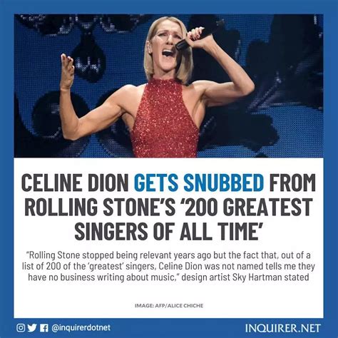 Celine Dion Gets Snubbed From Rolling Stones ‘200 Greatest Singers Of