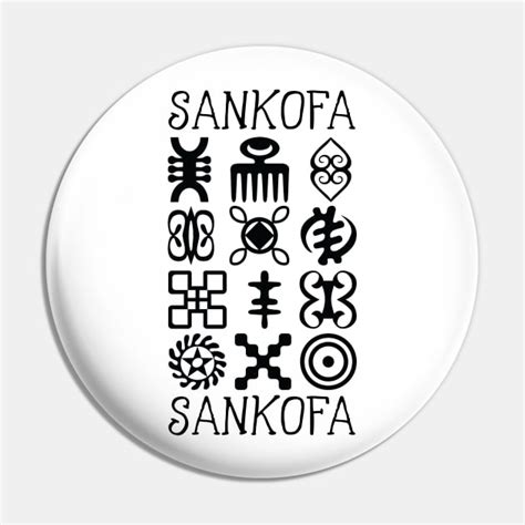 Sankofa Collection African Adinkra Symbols Adinkra Symbol Pin Teepublic