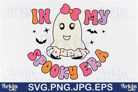 Retro Halloween In My Spooky Era Svg Graphic By Arkin Designs Shop