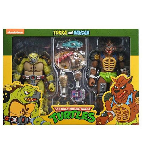 Neca Teenage Mutant Ninja Turtles Cartoon Tokka And Rahzar Action Figure 2 Pack Kr