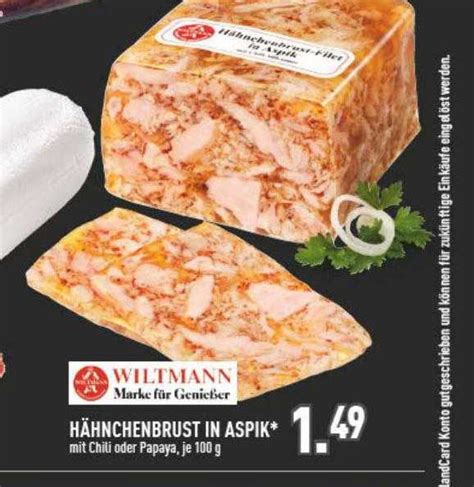 Wiltmann Hähnchenbrust In Aspik Angebot bei Marktkauf