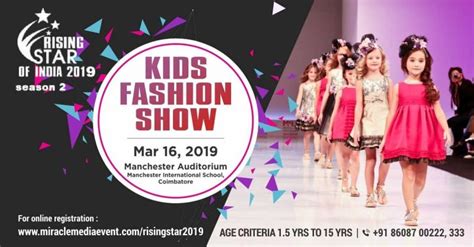 RISING STAR OF INDIA 2019 Kids Fashion Show in Coimbatore – Kids Contests