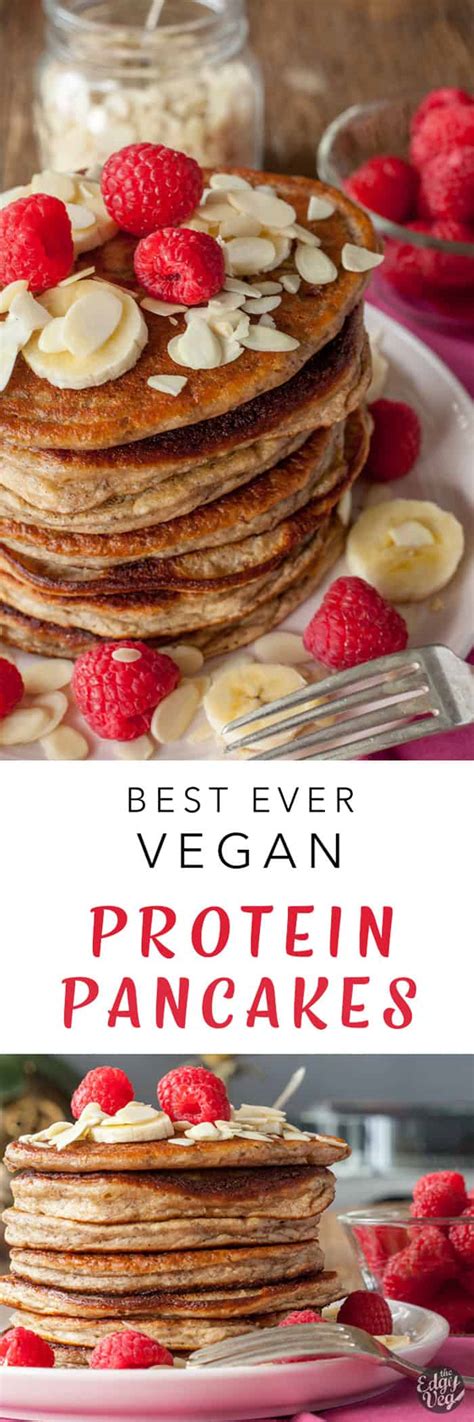 Vegan Protein Pancakes Gluten Free Pancakes The Edgy Veg