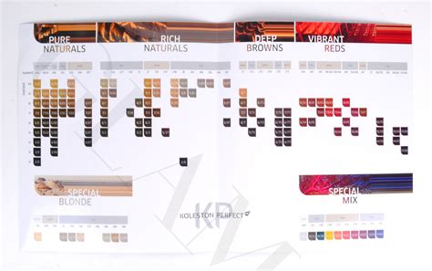 Wella Professionals Koleston Perfect Me Color Chart