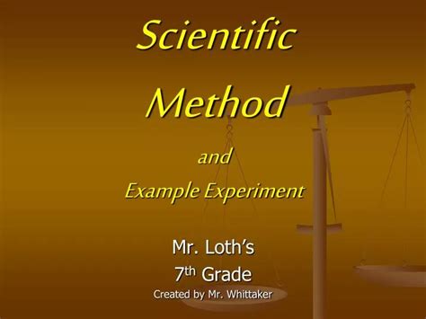 Ppt Scientific Method And Example Experiment Powerpoint Presentation