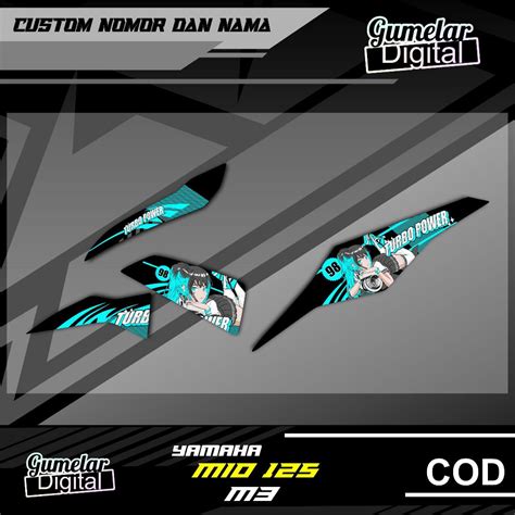 Jual Stripping Simpel Yamaha Mio M Mio Anime Turbo Racing Sudah Di