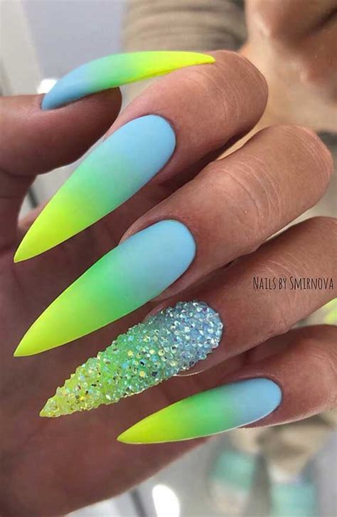 50 Cute Summer Nail Ideas For 2020 Ombre Neon Nails