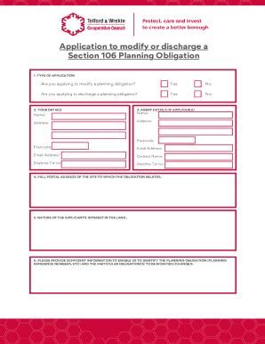 Fillable Online How To Modify Or Discharge A Section 106 Agreement Fax