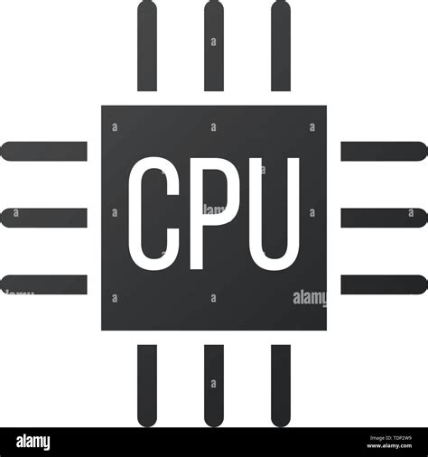 Microchip Icon Cpu Central Processing Unit Computer Processor Chip