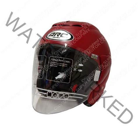 HELMET ARC RITZ MATT RED XXL | SUPER MOTOR CO.