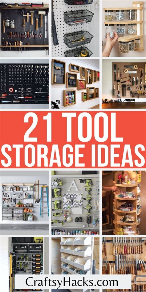 21 Tool Storage Ideas To Create A Functional Space Storage Shed Organization Tool Wall