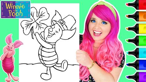 Coloring Piglet Saint Patrick S Day Coloring Page Disney Winnie The