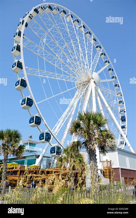 Sky Wheel Myrtle Beach Boardwalk South Carolina USA Stock Photo Alamy