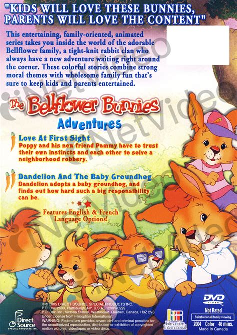 The Bellflower Bunnies Adventures (2 Episodes) on DVD Movie