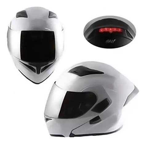 Casco Moto Abatible Luz Led Mate Certificado Dot Yang Rmb