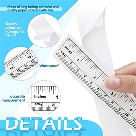 Pcs Self Adhesive Measuring Tape Metric Tape Measure Sticky