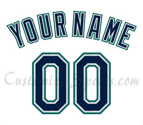 Baseball Seattle Mariners Customized Number Kit for 2015-2020 Home ...