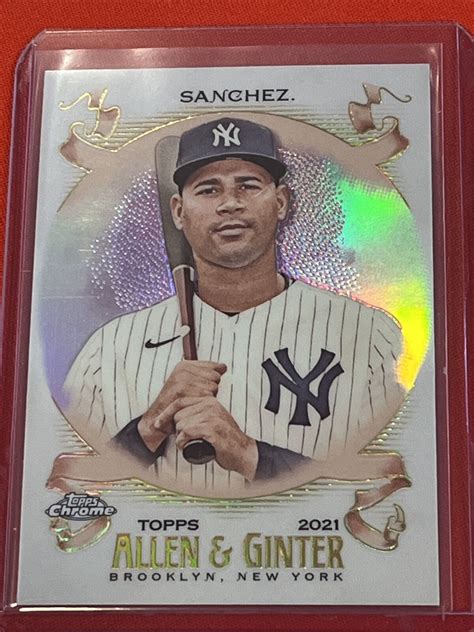 Topps Allen Ginter S Chrome Refractor Gary Sanchez For