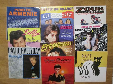 Vinyles 10 Disques 45 Tours Années 80 90 Luckyfind