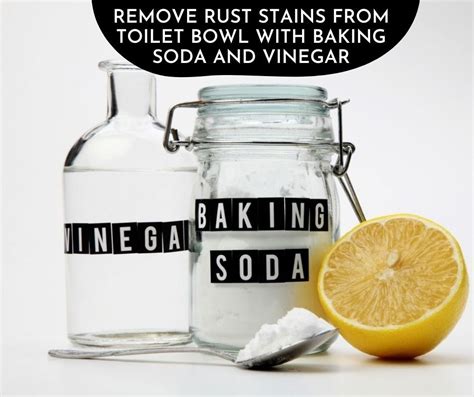 How to remove rust stains from the toilet bowl with vinegar and baking ...