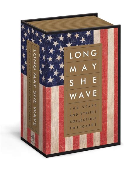 Long May She Wave 100 Stars And Stripes Collectible Postcards