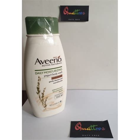 Aveeno Daily Moisturizing Yogurt Body Wash Vanilla And Oats 532ml Shopee Philippines