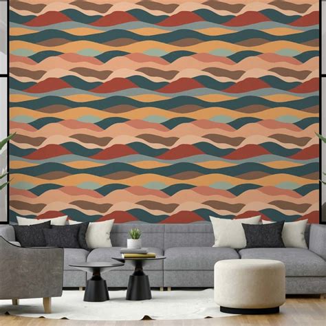 Tapete Vintage Wave X Cm Maisons Du Monde