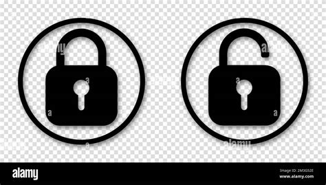 Set Of Lock Icons Lock Icon Safety Symbols Vector Illustration