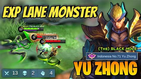 Exp Lane Yu Zhong Best Build Yu Zhong Gameplay Top Global