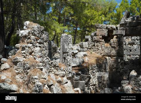 Phaselis Ancient City In Kemer Antalya City Turkiye Stock Photo Alamy