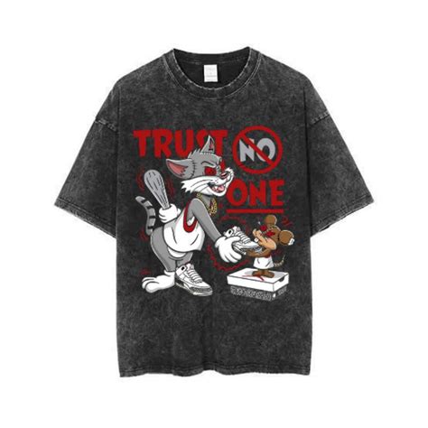 Jual Tom Jerry Stone Wash Oversized T Shirt Vintage Tee Atasan Unisex