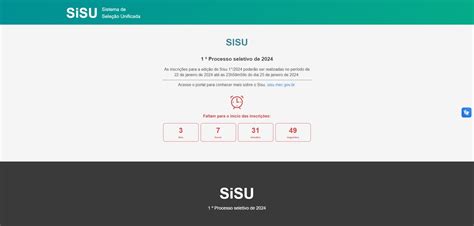 Inscrições Para O Sisu Começam Nesta Segunda Feira 22 Confira As