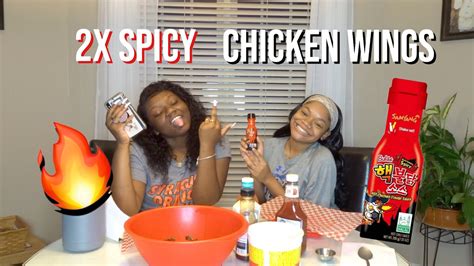 2x Nuclear Spicy Chicken Wings Challenge Mukbang 🔥 Ft My Cousin