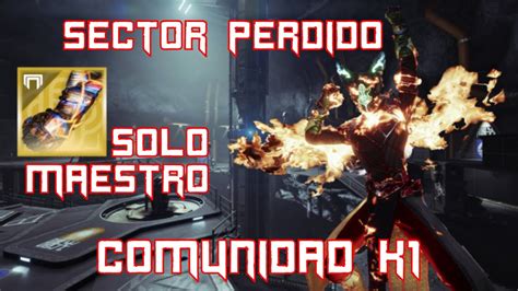 D2 Sector Perdido COMUNIDAD K1 Maestro Solo Hechicera Solar