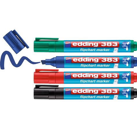 EDDING Flipchart Marker 383 383 E4 4er Etui Papedis AG