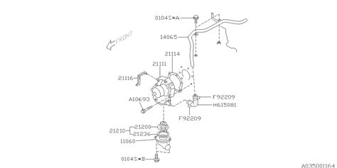 2024 Subaru Crosstrek WILDERNESS ES 4S Engine Coolant Bypass Pipe