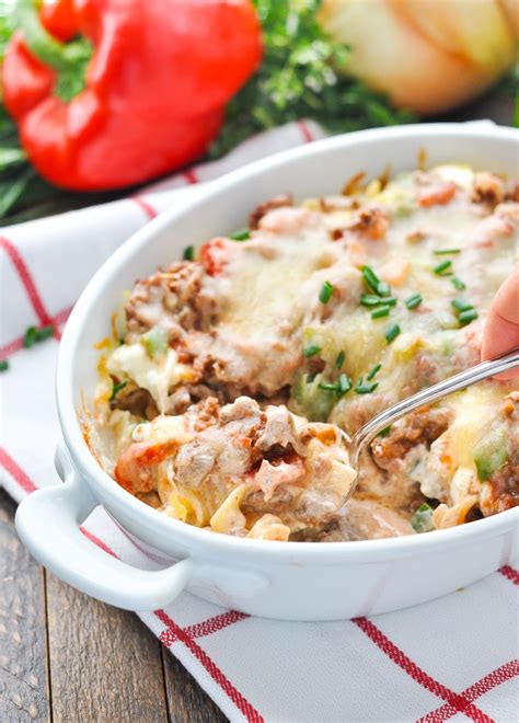 Hamburger Casserole Sour Cream Noodle Bake The Seasoned Mom