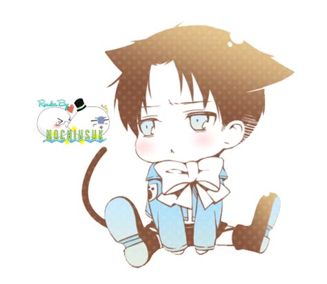 Chibi Levi Neko Shingeki No Kyojin By Mochiusuk On Deviantart