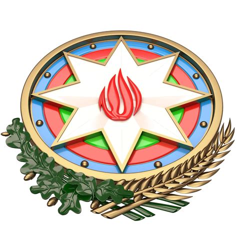 Coat Of Arms Of Azerbaijan Colored 3d Model By Khaganfx