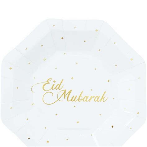 Eid Mubarak Small Paper Plates Top Party Supplies Hoppers Crossing