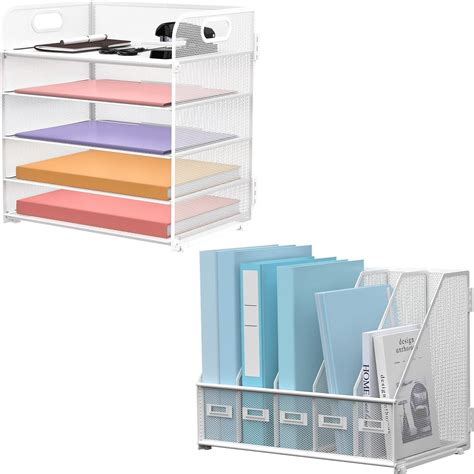 Amazon SUPEASY Bundle 5 Trays Paper Organizer With Handle 5