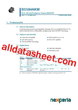 Vt Marking Bss Akw Datasheet Pdf Nexperia B V All Rights Reserved