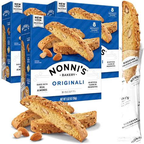 Nonnis Originali Almond Biscotti Galletas Italianas De Almendras